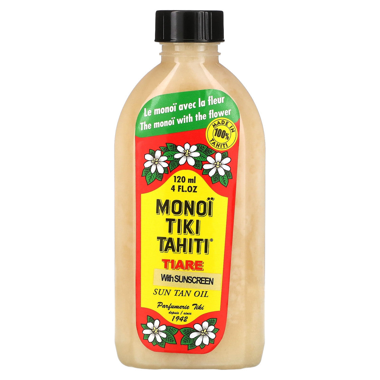 Monoi Tiare Tahiti With Sunscreen Scented Coconut Oil - 4 Oz